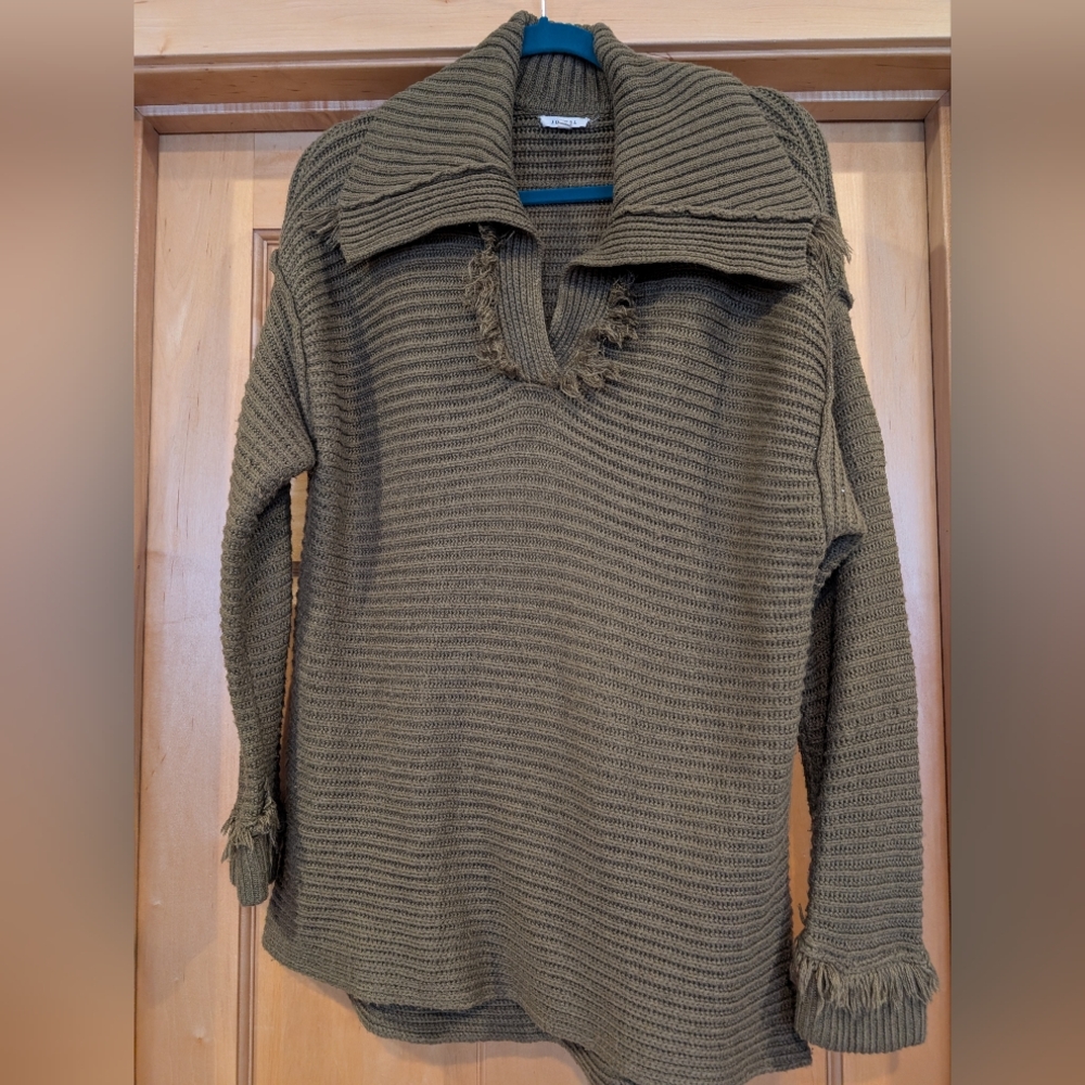 JODIFL Olive Knit Sweater